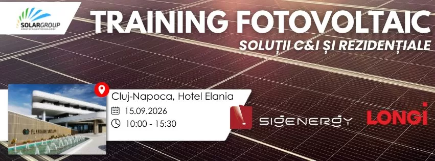 Training fizic Solargroup în colaborare cu Sigenergy x LONGi | 15 septembrie