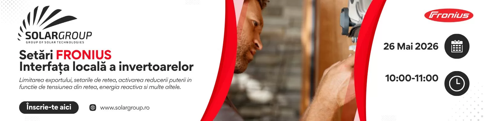 Webinar Fronius – Setări din interfața locală a invertoarelor