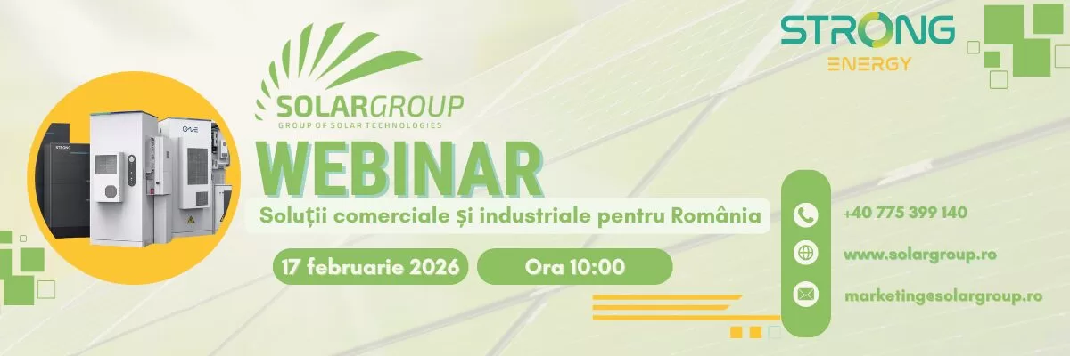 Webinar Solargroup: Soluții Strong Energy C&I pentru piața din România