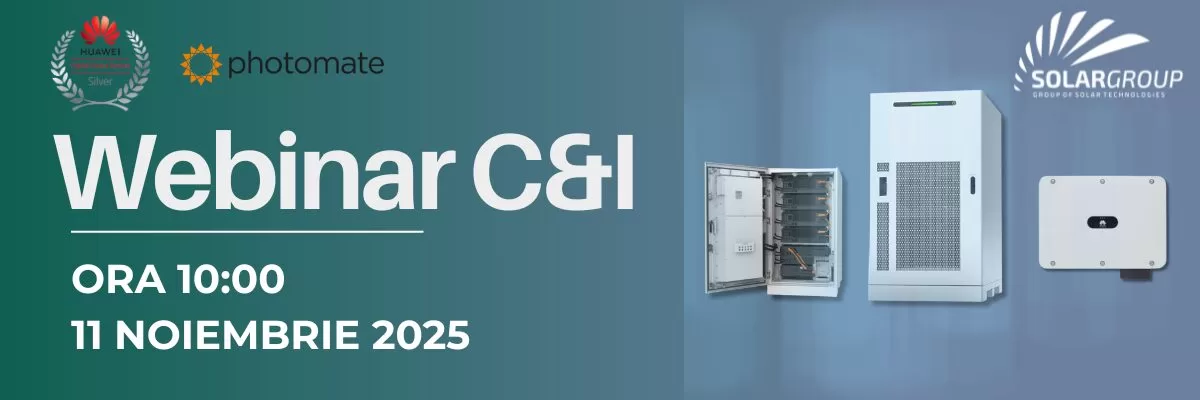 Webinar Solargroup: Soluții Comerciale și Industriale alături de Huawei