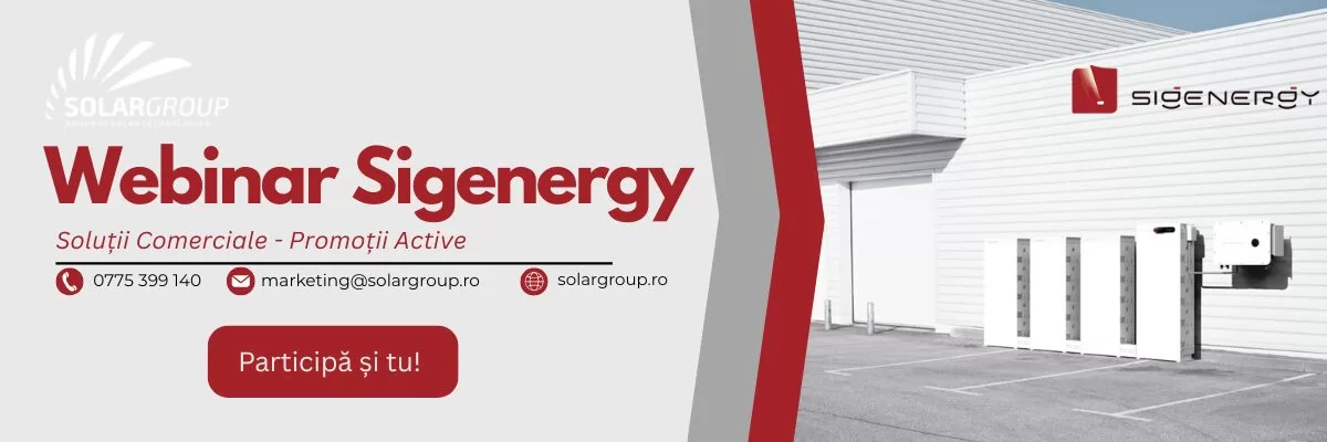 Webinar Solargroup: Soluții comerciale Sigenergy