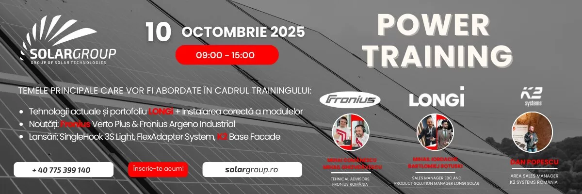 Power Training: Fronius x LONGi x K2 Systems află noutățiile de la experți