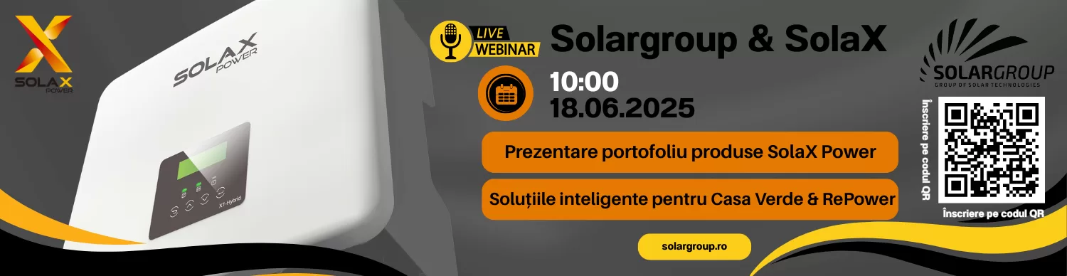 Descoperă Inovația SolaX: Webinar Exclusiv cu Solargroup