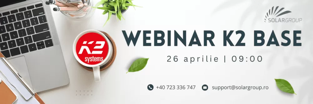 Solargroup vă invită la un webinar alături de K2 Systems !