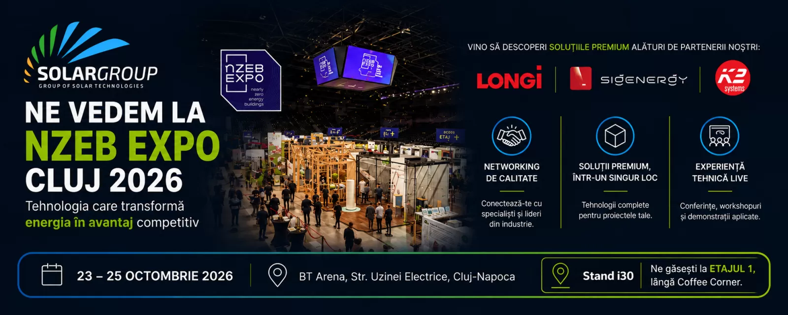 Solargroup participă la nZEB EXPO Cluj 2026 – Soluții fotovoltaice și tehnologii inovatoare