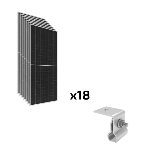 Pachet K2 SYSTEMS SOLID ROUND SEAMCLAMP SYS + PV MODULES