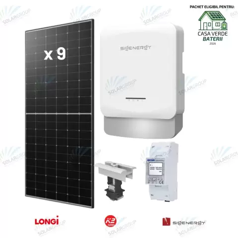Pachet Fotovoltaic 5kw monofazat Sigenergy + Longi + K2