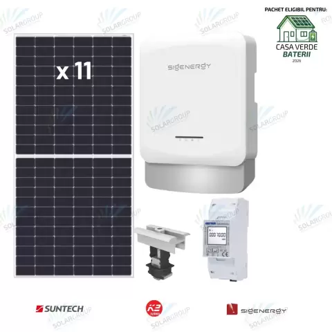 Pachet Fotovoltaic 5kw monofazat Sigenergy + Suntech + K2