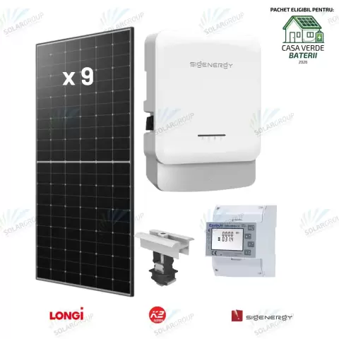 Pachet Fotovoltaic 5kw trifazat Sigenergy + Longi + K2