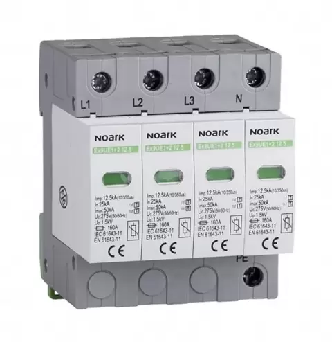 Noark T1+T2 Protecție la supratensiune AC/DC Side