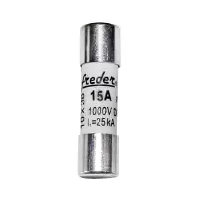 Sigurante Cilindrice FREDER 10X38MM 15A 1000V DC