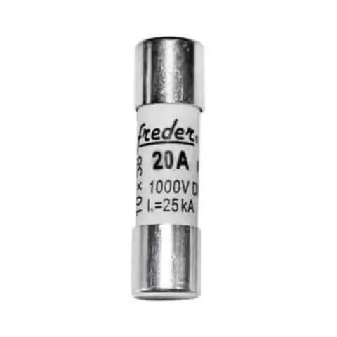 Sigurante Cilindrice FREDER 10X38MM 20A 1000V DC