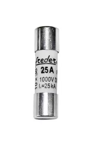 Sigurante Cilindrice FREDER 10X38MM 25A 1000V DC